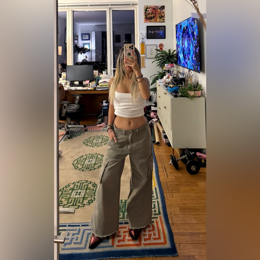 ⚡️Perfect Boyfriend/Relaxed Fit Olive Cargo•Pants💕